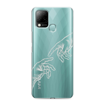 Силиконовый чехол на Infinix Hot 10S с принтом Сотворение мира Силиконовый чехол на Infinix Hot 10S с принтом Сотворение мира