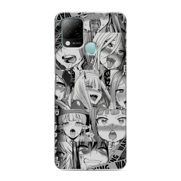 Силиконовый чехол на Infinix Hot 10S с принтом Ahegao Ахегао Аниме Силиконовый чехол на Infinix Hot 10S с принтом Ahegao Ахегао Аниме