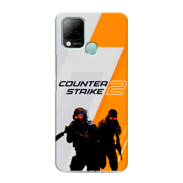 Силиконовый чехол на Infinix Hot 10S с принтом Counter Strike