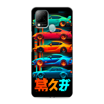 Силиконовый чехол на Infinix Hot 10S с принтом машины тачки Силиконовый чехол на Infinix Hot 10S с принтом машины тачки