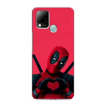 Силиконовый чехол на Infinix Hot 10S с принтом Дедпул Deadpool