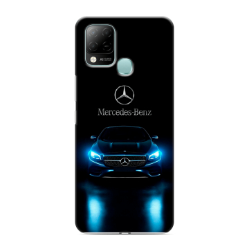 Силиконовый чехол на Infinix Hot 10S с принтом Mercedes Мерседес
