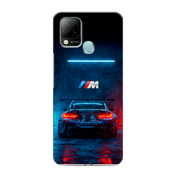 Силиконовый чехол на Infinix Hot 10S с принтом BMW БМВ