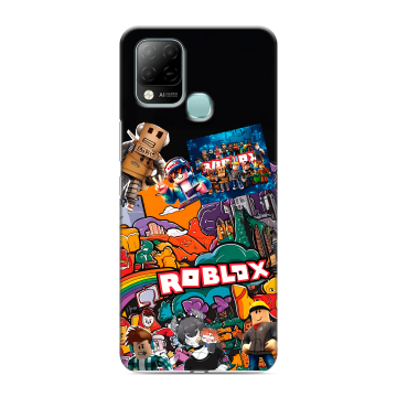 Силиконовый чехол на Infinix Hot 10S с принтом Roblox Роблокс Силиконовый чехол на Infinix Hot 10S с принтом Roblox Роблокс