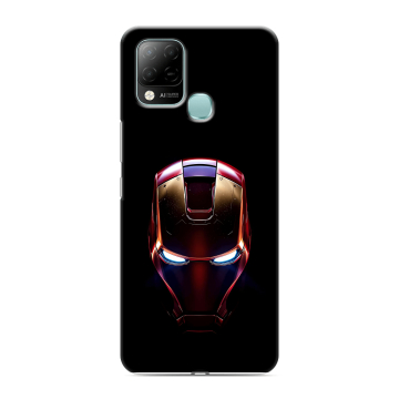 Силиконовый чехол на Infinix Hot 10S с принтом IronMan Железный человек