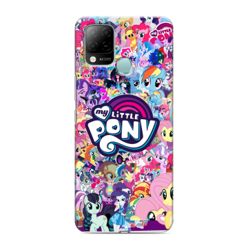 Силиконовый чехол на Infinix Hot 10S с принтом My little pony Дружба чудо