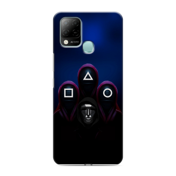 Силиконовый чехол на Infinix Hot 10S с принтом Игра Кальмара Силиконовый чехол на Infinix Hot 10S с принтом Игра Кальмара
