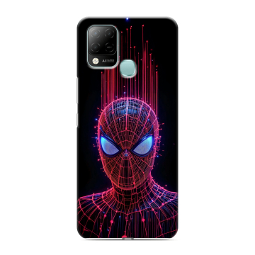 Силиконовый чехол на Infinix Hot 10S с принтом Spiderman Человек паук
