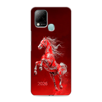 Силиконовый чехол на Infinix Hot 10S с принтом Новый год Силиконовый чехол на Infinix Hot 10S с принтом Новый год