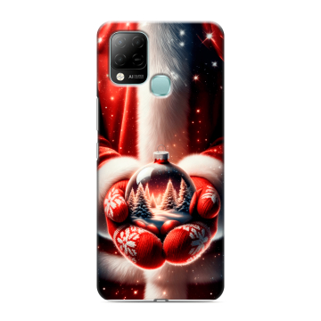 Силиконовый чехол на Infinix Hot 10S с принтом Новый год Силиконовый чехол на Infinix Hot 10S с принтом Новый год