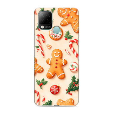Силиконовый чехол на Infinix Hot 10S с принтом Новый год Силиконовый чехол на Infinix Hot 10S с принтом Новый год
