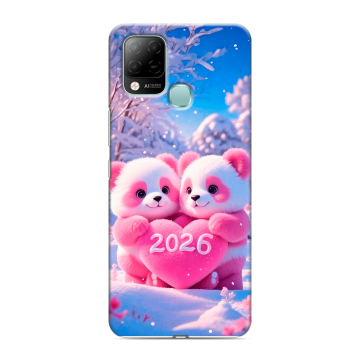 Силиконовый чехол на Infinix Hot 10S с принтом Новый год Силиконовый чехол на Infinix Hot 10S с принтом Новый год