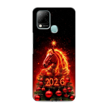 Силиконовый чехол на Infinix Hot 10S с принтом Новый год Силиконовый чехол на Infinix Hot 10S с принтом Новый год