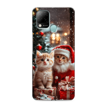 Силиконовый чехол на Infinix Hot 10S с принтом Новый год Силиконовый чехол на Infinix Hot 10S с принтом Новый год