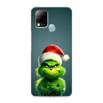 Силиконовый чехол на Infinix Hot 10S с принтом Новый год