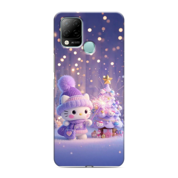 Силиконовый чехол на Infinix Hot 10S с принтом Новый год