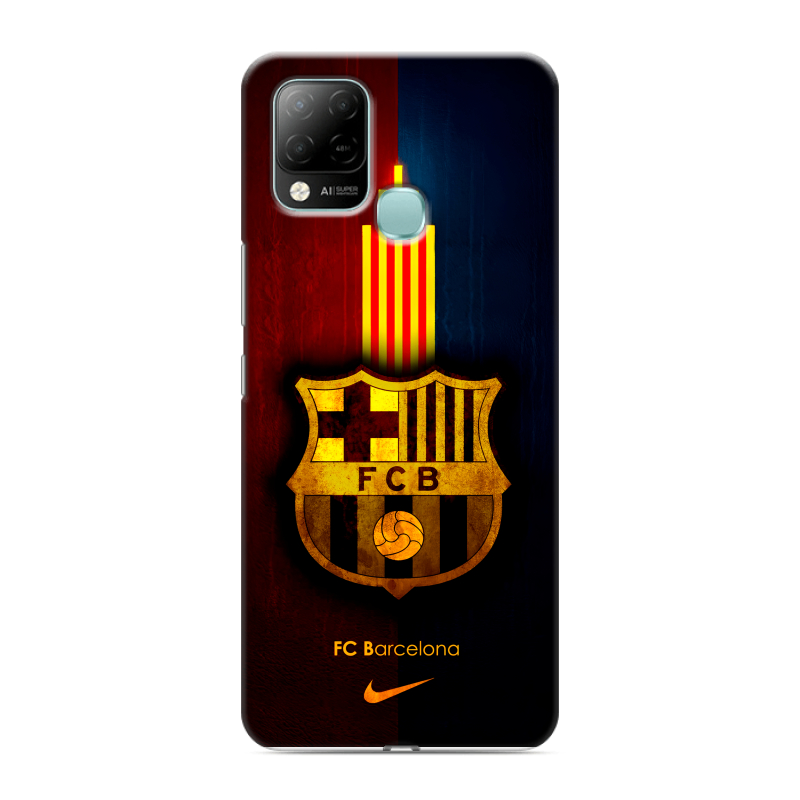 Силиконовый чехол на Infinix Hot 10S с принтом Барселона Barcelona Силиконовый чехол на Infinix Hot 10S с принтом Барселона Barcelona