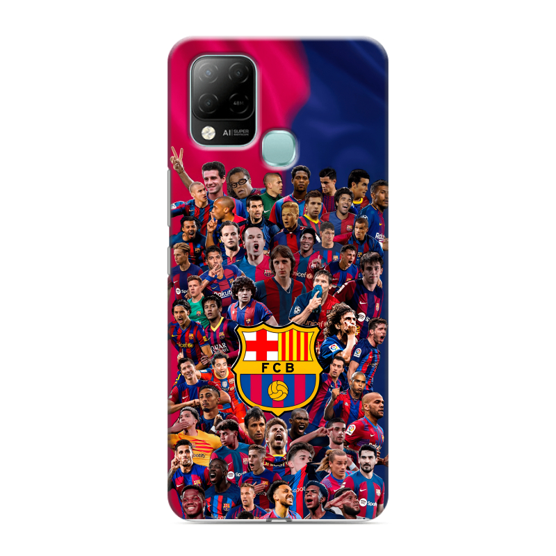 Силиконовый чехол на Infinix Hot 10S с принтом Барселона Barcelona Силиконовый чехол на Infinix Hot 10S с принтом Барселона Barcelona