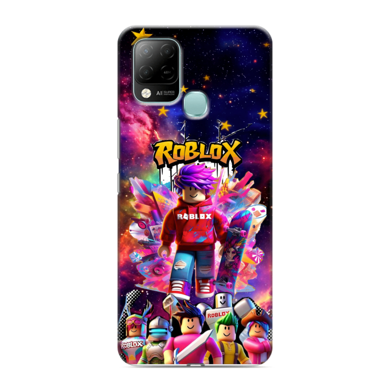 Силиконовый чехол на Infinix Hot 10S с принтом Roblox Роблокс Силиконовый чехол на Infinix Hot 10S с принтом Roblox Роблокс