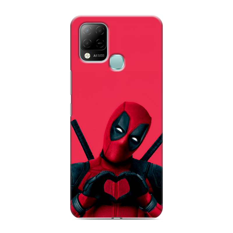 Силиконовый чехол на Infinix Hot 10S с принтом Дедпул Deadpool Силиконовый чехол на Infinix Hot 10S с принтом Дедпул Deadpool