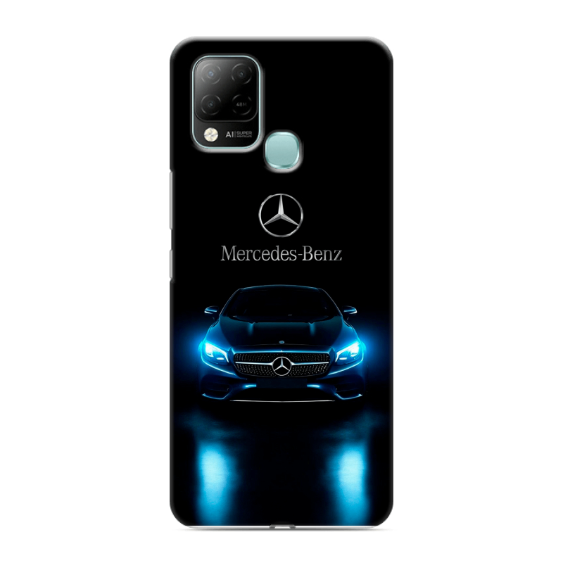 Силиконовый чехол на Infinix Hot 10S с принтом Mercedes Мерседес Силиконовый чехол на Infinix Hot 10S с принтом Mercedes Мерседес