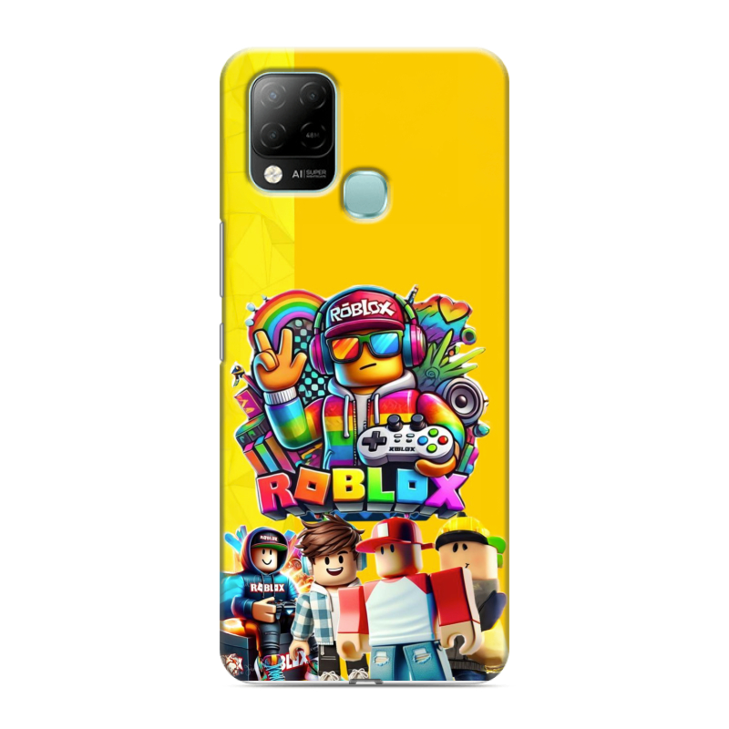 Силиконовый чехол на Infinix Hot 10S с принтом Roblox Роблокс Силиконовый чехол на Infinix Hot 10S с принтом Roblox Роблокс