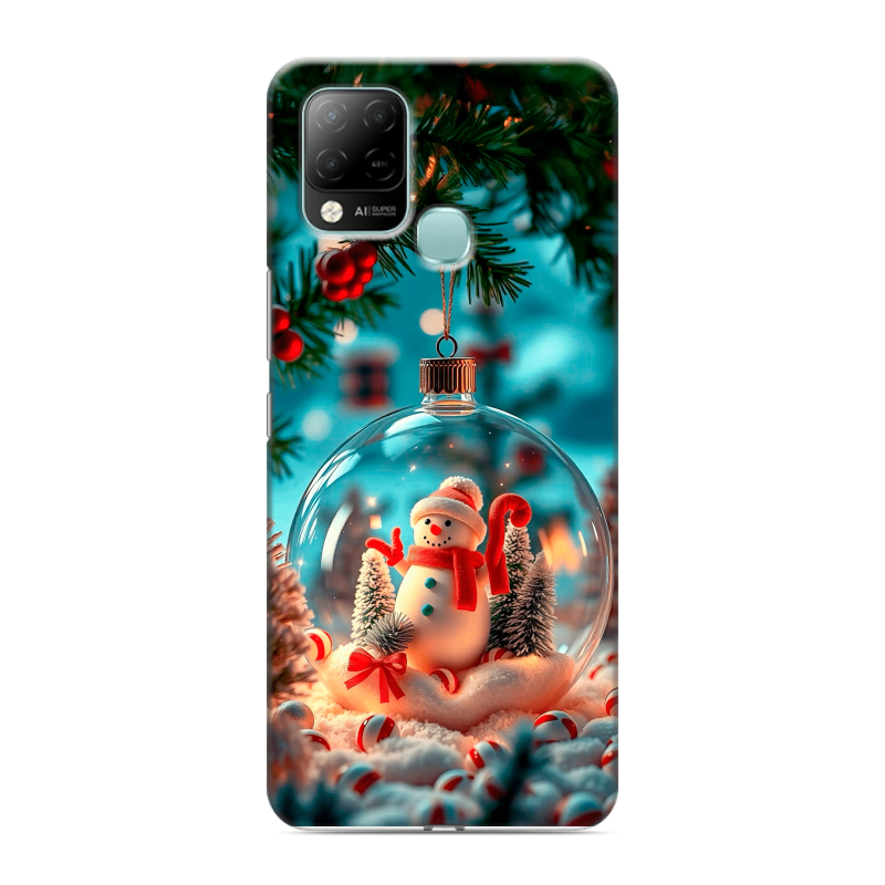 Силиконовый чехол на Infinix Hot 10S с принтом Новый год Силиконовый чехол на Infinix Hot 10S с принтом Новый год