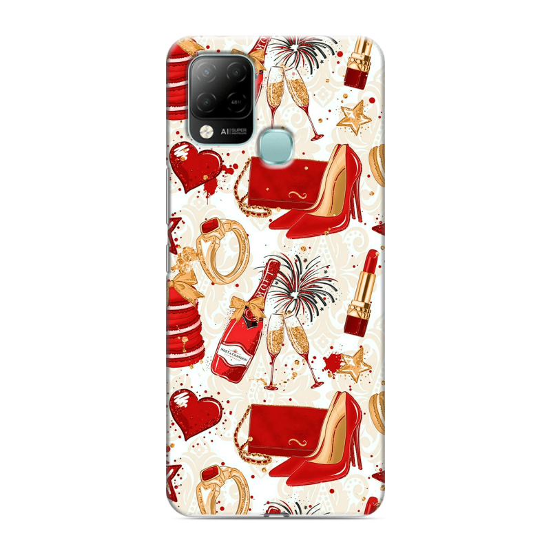 Силиконовый чехол на Infinix Hot 10S с принтом Новый год Силиконовый чехол на Infinix Hot 10S с принтом Новый год