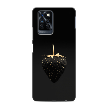 Силиконовый противоударный чехол на Infinix Note 10 Pro с принтом Черная клубника Силиконовый противоударный чехол на Infinix Note 10 Pro с принтом Черная клубника