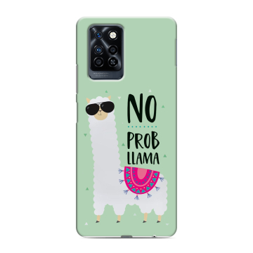Силиконовый противоударный чехол на Infinix Note 10 Pro с принтом Лама Силиконовый противоударный чехол на Infinix Note 10 Pro с принтом Лама