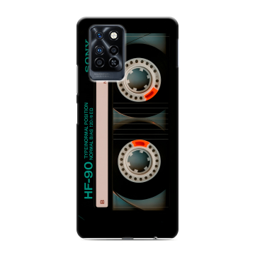 Силиконовый противоударный чехол на Infinix Note 10 Pro с принтом Кассета Силиконовый противоударный чехол на Infinix Note 10 Pro с принтом Кассета