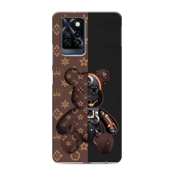 Силиконовый противоударный чехол на Infinix Note 10 Pro с принтом Луи робот Силиконовый противоударный чехол на Infinix Note 10 Pro с принтом Луи робот