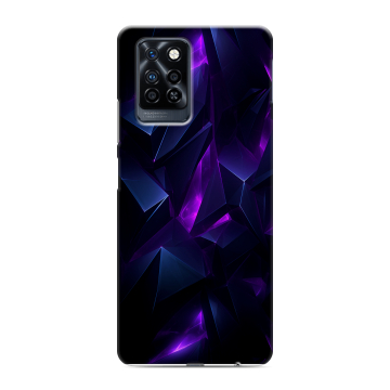 Силиконовый противоударный чехол на Infinix Note 10 Pro с принтом Абстракиция