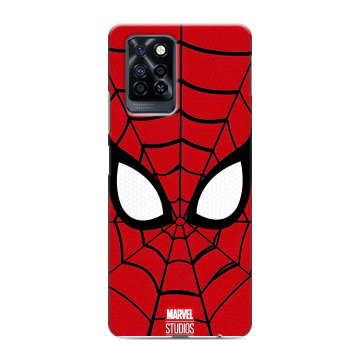 Силиконовый противоударный чехол на Infinix Note 10 Pro с принтом человек паук spiderman