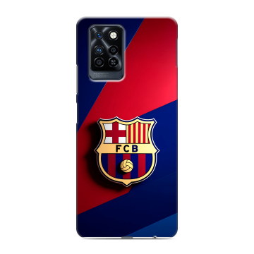 Силиконовый противоударный чехол на Infinix Note 10 Pro с принтом Барселона Barcelona Силиконовый противоударный чехол на Infinix Note 10 Pro с принтом Барселона Barcelona