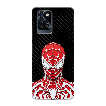 Силиконовый противоударный чехол на Infinix Note 10 Pro с принтом человек паук spiderman Силиконовый противоударный чехол на Infinix Note 10 Pro с принтом человек паук spiderman