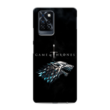 Силиконовый противоударный чехол на Infinix Note 10 Pro с принтом Игра Престолов Game Thrones