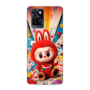 Силиконовый противоударный чехол на Infinix Note 10 Pro с принтом Labubu Лабубу Силиконовый противоударный чехол на Infinix Note 10 Pro с принтом Labubu Лабубу