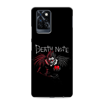 Силиконовый противоударный чехол на Infinix Note 10 Pro с принтом Death note Тетрадь смерти Силиконовый противоударный чехол на Infinix Note 10 Pro с принтом Death note Тетрадь смерти