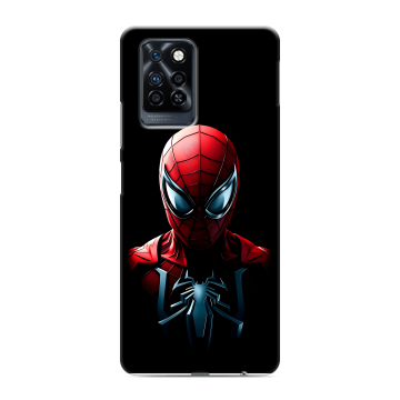 Силиконовый противоударный чехол на Infinix Note 10 Pro с принтом Spiderman Человек паук