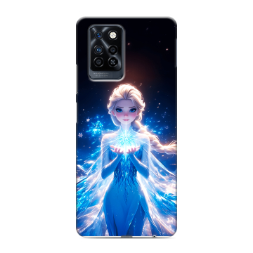 Силиконовый противоударный чехол на Infinix Note 10 Pro с принтом Холодное сердце Frozen Силиконовый противоударный чехол на Infinix Note 10 Pro с принтом Холодное сердце Frozen