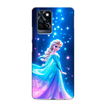 Силиконовый противоударный чехол на Infinix Note 10 Pro с принтом Холодное сердце Frozen Силиконовый противоударный чехол на Infinix Note 10 Pro с принтом Холодное сердце Frozen