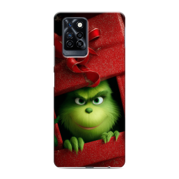 Силиконовый противоударный чехол на Infinix Note 10 Pro с принтом Новый год