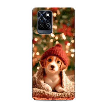 Силиконовый противоударный чехол на Infinix Note 10 Pro с принтом Новый год Силиконовый противоударный чехол на Infinix Note 10 Pro с принтом Новый год