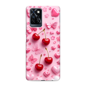 Силиконовый противоударный чехол на Infinix Note 10 Pro с принтом для девочек Силиконовый противоударный чехол на Infinix Note 10 Pro с принтом для девочек