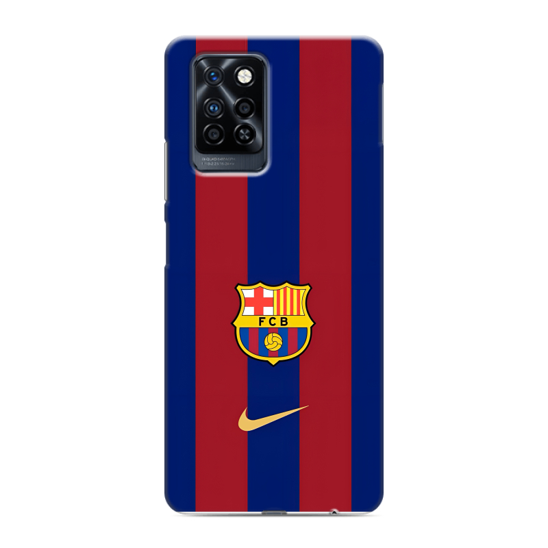 Силиконовый противоударный чехол на Infinix Note 10 Pro с принтом Барселона Barcelona Силиконовый противоударный чехол на Infinix Note 10 Pro с принтом Барселона Barcelona