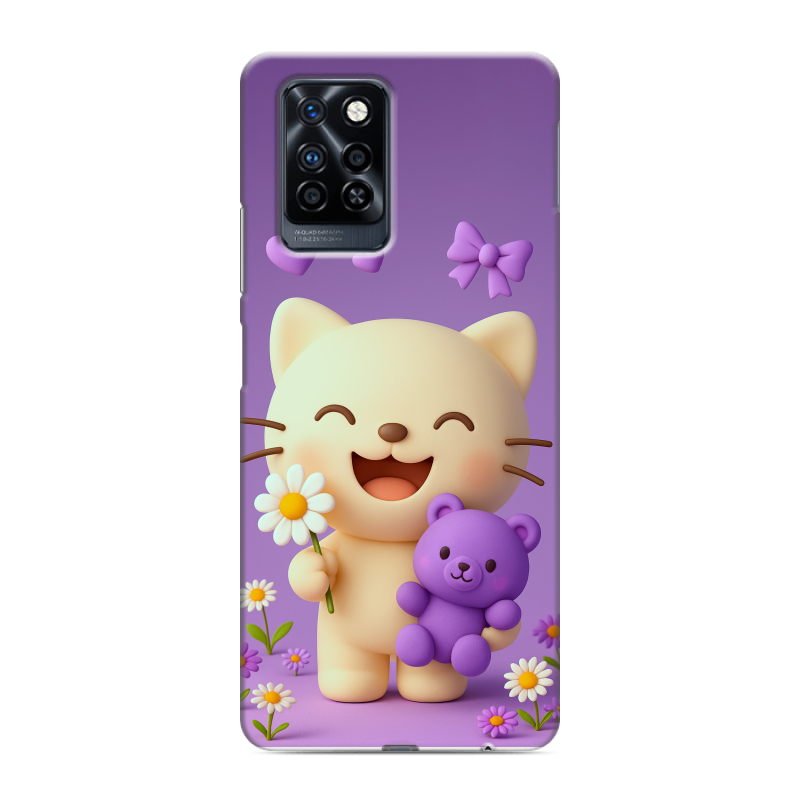 Силиконовый противоударный чехол на Infinix Note 10 Pro с принтом для девочек Силиконовый противоударный чехол на Infinix Note 10 Pro с принтом для девочек