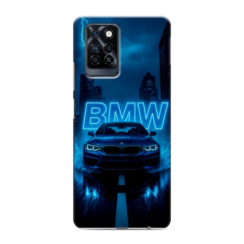 Силиконовый противоударный чехол на Infinix Note 10 Pro с принтом BMW БМВ Силиконовый противоударный чехол на Infinix Note 10 Pro с принтом BMW БМВ