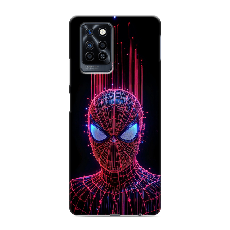 Силиконовый противоударный чехол на Infinix Note 10 Pro с принтом Spiderman Человек паук Силиконовый противоударный чехол на Infinix Note 10 Pro с принтом Spiderman Человек паук