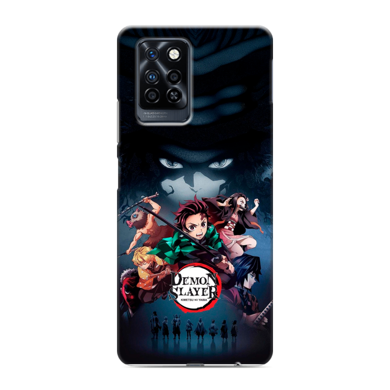 Силиконовый противоударный чехол на Infinix Note 10 Pro с принтом Demon Slayer Клинок рассекающий демонов Силиконовый противоударный чехол на Infinix Note 10 Pro с принтом Demon Slayer Клинок рассекающий демонов